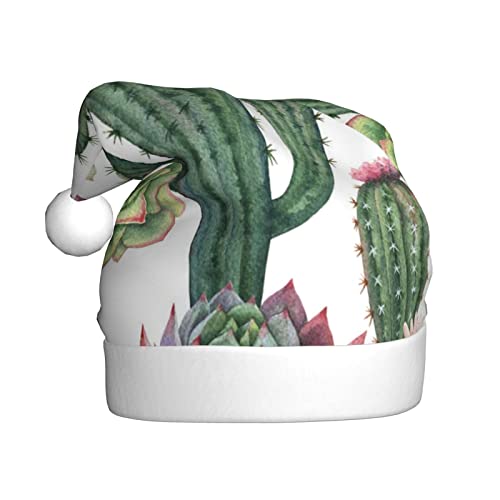 ZKZBDPLK Weihnachtsmütze mit Weihnachtsmann-Motiv, rosa Flamingo, Sukkulenten, bedruckt, Weihnachtsmütze, Unisex, Erwachsene ZKZBDPLK Weihnachtsmütze mit Weihnachtsmann-Motiv, rosa Flamingo, Sukkulenten, bedruckt, Weihnachtsmütze, Unisex, Erwachsene von ZKZBDPLK