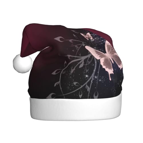 ZKZBDPLK Weihnachtsmütze mit Weihnachtsmann-Motiv, schöne Schmetterlinge, Unisex, für Erwachsene ZKZBDPLK Weihnachtsmütze mit Weihnachtsmann-Motiv, schöne Schmetterlinge, Unisex, für Erwachsene von ZKZBDPLK