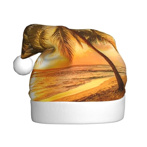 ZKZBDPLK Weihnachtsmütze mit Weihnachtsmann-Motiv, schöner Sonnenuntergang-Druck, Unisex, für Erwachsene ZKZBDPLK Weihnachtsmütze mit Weihnachtsmann-Motiv, schöner Sonnenuntergang-Druck, Unisex, für Erwachsene von ZKZBDPLK