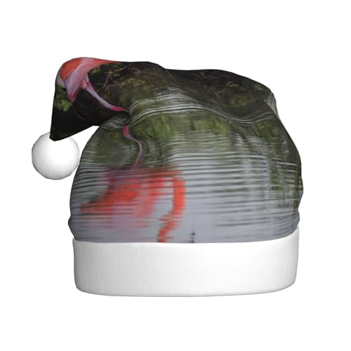 ZKZBDPLK Weihnachtsmütze mit zwei Flamingos, Unisex, für Erwachsene ZKZBDPLK Weihnachtsmütze mit zwei Flamingos, Unisex, für Erwachsene von ZKZBDPLK
