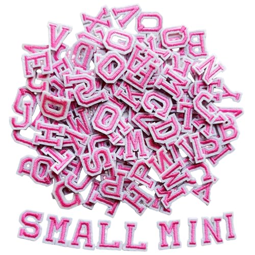 Zlettery 130pcs Iron on Letter Patches 1.8 cm, 5 Sets of 26 Embroidered Alphabet A-Z Patches for Clothing Jackets Hats Backpacks Jeans Pink Zlettery 130pcs Iron on Letter Patches 1.8 cm, 5 Sets of 26 Embroidered Alphabet A-Z Patches for Clothing Jackets Hats Backpacks Jeans Pink von ZLETTERY