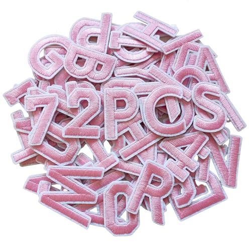 Zlettery 3,8 cm 72 Stück Buchstaben und Zahlen Aufnäher, Alphabet bestickter Aufnäher A-Z, Zahlen 0-9 Applikation für Kleidung, Jacken, Hüte, Rucksäcke, Jeans, Rosa Zlettery 3,8 cm 72 Stück Buchstaben und Zahlen Aufnäher, Alphabet bestickter Aufnäher A-Z, Zahlen 0-9 Applikation für Kleidung, Jacken, Hüte, Rucksäcke, Jeans, Rosa von ZLETTERY