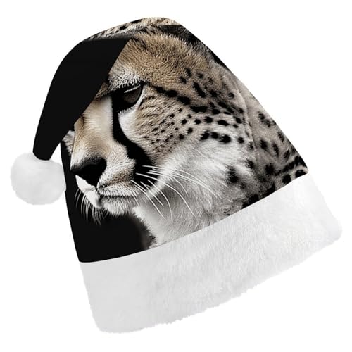 ZLFDSKGY Weihnachtsmütze, Gepard, bedruckt, Weihnachtsmannmütze, Erwachsene, Weihnachtsmütze, Neujahrsparty, festliches Zubehör für Uni-Geschenk ZLFDSKGY Weihnachtsmütze, Gepard, bedruckt, Weihnachtsmannmütze, Erwachsene, Weihnachtsmütze, Neujahrsparty, festliches Zubehör für Uni-Geschenk von ZLFDSKGY