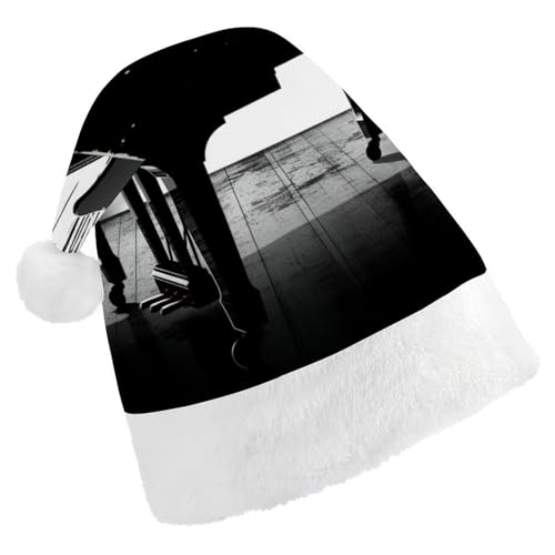 ZLFDSKGY Weihnachtsmütze, Klavierdruck, Weihnachtsmannmütze, Erwachsene, Weihnachtsmütze, Neujahrsparty, festliches Zubehör für Uni-Geschenk ZLFDSKGY Weihnachtsmütze, Klavierdruck, Weihnachtsmannmütze, Erwachsene, Weihnachtsmütze, Neujahrsparty, festliches Zubehör für Uni-Geschenk von ZLFDSKGY