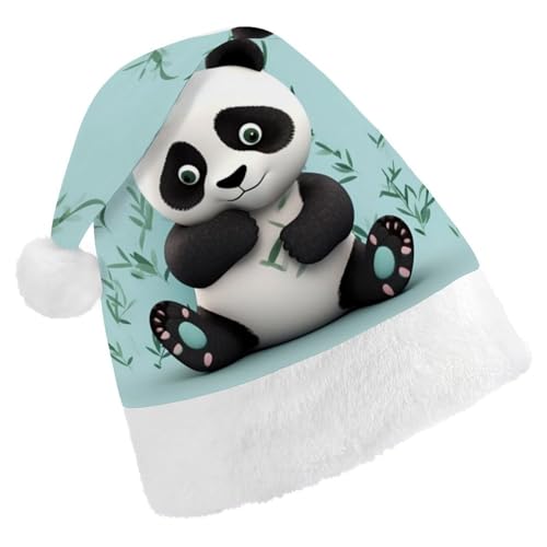 ZLFDSKGY Weihnachtsmütze, Panda, Stern, bedruckt, Weihnachtsmannmütze, Erwachsene, Weihnachtsmütze, Neujahrsparty, festliches Zubehör für Uni-Geschenk ZLFDSKGY Weihnachtsmütze, Panda, Stern, bedruckt, Weihnachtsmannmütze, Erwachsene, Weihnachtsmütze, Neujahrsparty, festliches Zubehör für Uni-Geschenk von ZLFDSKGY