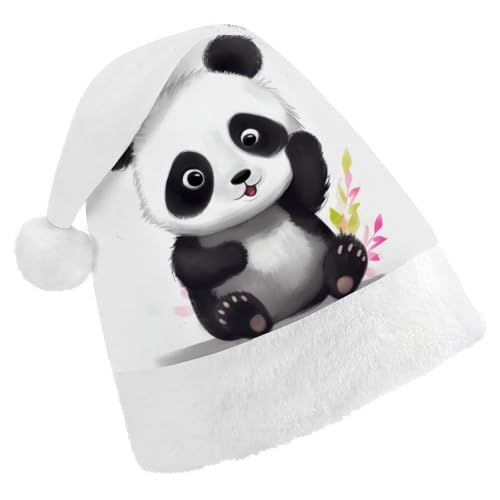 ZLFDSKGY Weihnachtsmütze, Panda, Stern, bedruckt, Weihnachtsmannmütze, Erwachsene, Weihnachtsmütze, Neujahrsparty, festliches Zubehör für Uni-Geschenk ZLFDSKGY Weihnachtsmütze, Panda, Stern, bedruckt, Weihnachtsmannmütze, Erwachsene, Weihnachtsmütze, Neujahrsparty, festliches Zubehör für Uni-Geschenk von ZLFDSKGY