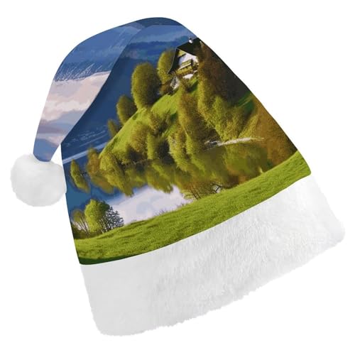 ZLFDSKGY Weihnachtsmütze, Slowenien, Landschaft, bedruckt, Weihnachtsmannmütze, Erwachsene, Weihnachtsmütze, Neujahrsparty, festliches Zubehör für Uni-Geschenk ZLFDSKGY Weihnachtsmütze, Slowenien, Landschaft, bedruckt, Weihnachtsmannmütze, Erwachsene, Weihnachtsmütze, Neujahrsparty, festliches Zubehör für Uni-Geschenk von ZLFDSKGY