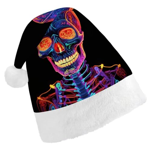 ZLFDSKGY Weihnachtsmütze, Totenkopf, leuchtend bedruckt, Weihnachtsmannmütze, Erwachsene, Weihnachtsmütze, Neujahrsparty, festliches Zubehör für Uni-Geschenk ZLFDSKGY Weihnachtsmütze, Totenkopf, leuchtend bedruckt, Weihnachtsmannmütze, Erwachsene, Weihnachtsmütze, Neujahrsparty, festliches Zubehör für Uni-Geschenk von ZLFDSKGY