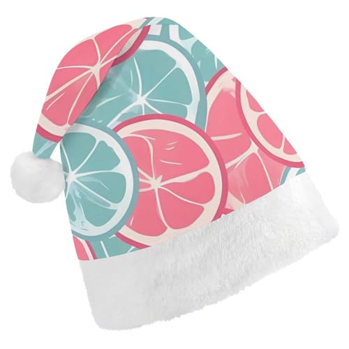 ZLFDSKGY Weihnachtsmütze, blaue Zitrusscheiben, bedruckt, Weihnachtsmannmütze, Erwachsene, Weihnachtsmütze, Neujahrsparty, festliches Zubehör für Uni-Geschenk ZLFDSKGY Weihnachtsmütze, blaue Zitrusscheiben, bedruckt, Weihnachtsmannmütze, Erwachsene, Weihnachtsmütze, Neujahrsparty, festliches Zubehör für Uni-Geschenk von ZLFDSKGY