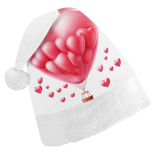 ZLFDSKGY Weihnachtsmütze, herzförmiger Ballon, bedruckt, Weihnachtsmannmütze, Erwachsene, Weihnachtsmütze, Neujahrsparty, festliches Zubehör für Uni-Geschenk ZLFDSKGY Weihnachtsmütze, herzförmiger Ballon, bedruckt, Weihnachtsmannmütze, Erwachsene, Weihnachtsmütze, Neujahrsparty, festliches Zubehör für Uni-Geschenk von ZLFDSKGY