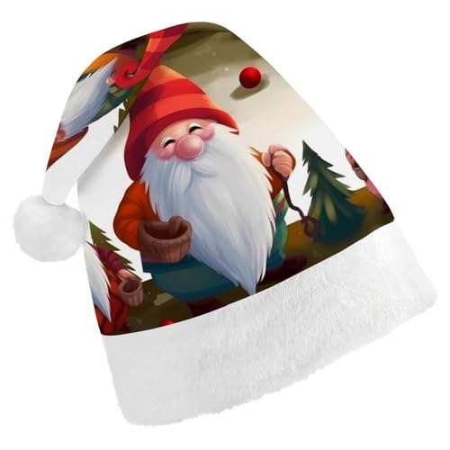 ZLFDSKGY Weihnachtsmütze, lustige Zwerge, bedruckt, Weihnachtsmannmütze, Erwachsene, Weihnachtsmütze, Neujahrsparty, festliches Zubehör für Uni-Geschenk ZLFDSKGY Weihnachtsmütze, lustige Zwerge, bedruckt, Weihnachtsmannmütze, Erwachsene, Weihnachtsmütze, Neujahrsparty, festliches Zubehör für Uni-Geschenk von ZLFDSKGY