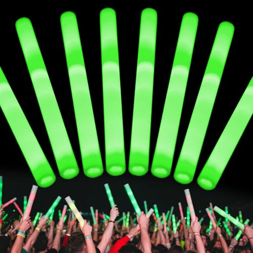 Schaumstoff-Leuchtstäbe, Schaumstoff-Leuchtstäbe mit 3 Modi, buntes Blinken, leuchtet im Dunkeln, Partyzubehör für Hochzeit, Konzert, Camping, Geburtstag, Ostern, Karneval, Halloween, Weihnachten Schaumstoff-Leuchtstäbe, Schaumstoff-Leuchtstäbe mit 3 Modi, buntes Blinken, leuchtet im Dunkeln, Partyzubehör für Hochzeit, Konzert, Camping, Geburtstag, Ostern, Karneval, Halloween, Weihnachten von ZLWPBT