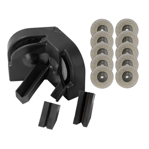 Bohrer -Bit -Spitzer -Set Bohrer Bit 10pcs Diamond Schleifscheibe und 3 Hilfsmittel (Schwarz) von ZLXCAOB