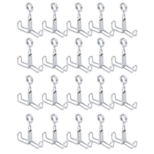 Edelstahl Klemme Quelle Wasserstopfen Dichtungsclip Latex Gummi -Röhrchen -Laborversorgungen 20pcs von ZLXCAOB