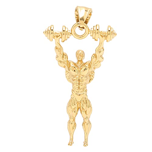 ZLXCAOB Reiß verschluss zieht Anhänger Stahl Gewichtheber geformte Kleidung Zubehör für Elder Gold von ZLXCAOB