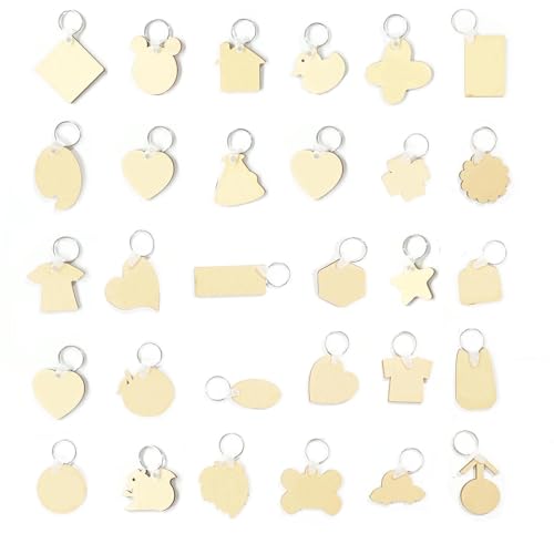 30pcs hölzerne Schlüsselbund -Rohlinge für Gravur-, DIY -Handwerks- und Personalisierungsstile, kompatibel mit Gravurautomaten 30pcs hölzerne Schlüsselbund -Rohlinge für Gravur-, DIY -Handwerks- und Personalisierungsstile, kompatibel mit Gravurautomaten von ZLXHDL