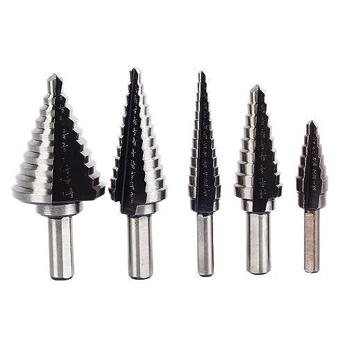 5pcs Stiefmaschinenbohrbit Set für Holz, Metall, Kunststoff, Legierungsstahl -Elektrobohranschluss für verschiedene Bohranforderungen von ZLXHDL