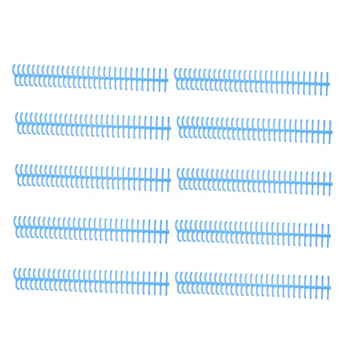 ZLXHDL Bindekämme, 10 Stück, 30 Löcher, 130 Blatt Kapazität, Kunststoff-Spiralbindespulen, 16 Mm Bindespiralen Für Lose Blätter, Buchbindung(Blau) von ZLXHDL