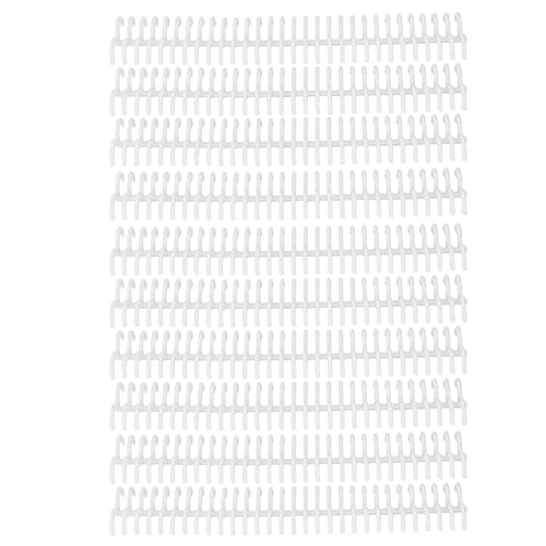 ZLXHDL 10 Stück Kunststoff-Kamm-Binderücken, 2,3 Cm, 22 Mm Innendurchmesser Bindekämme, 30 Löcher Bindekämme aus Kunststoff, Binderücken Für A4-A5-Notizbücher(Weiss) von ZLXHDL