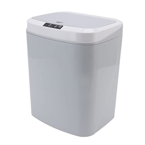 ZLXHDL Automatischer Mülleimer, Badkorb, 16 l mit intelligentem Sensor für das Haus, Sensor mit Fußball und Nachtlicht, ideal für Küche, Wohnzimmer, Schlafzimmer und Badezimmer (Grau) von ZLXHDL
