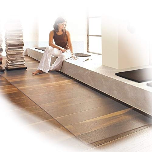 ZLYWE Büro-Schreibtischstuhlmatte, 1,5-3 mm Dicker PVC-Stuhlmattenschutz for Harte Böden, 60 Größen (2mm,85x140CM) von ZLYWE