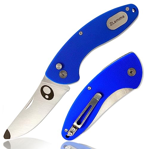ZLemma taschenmesser kinder mit Clip und sicher abgerundeter Spitze für den ersten Jungen-Messer, faltbare Anfängermesser für Kleinkinder und strapazierfähigem G10-Griff (blau ZLemma taschenmesser kinder mit Clip und sicher abgerundeter Spitze für den ersten Jungen-Messer, faltbare Anfängermesser für Kleinkinder und strapazierfähigem G10-Griff (blau von ZLemma