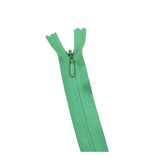20 Teile/Paket 55cm 3# Bunte Unsichtbare Zipper Nylon Spule Zipper for DIY Handwerk Tuch Nähen Zubehör(Green1) von ZMCGNO