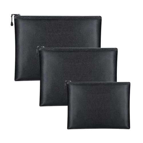 3 stücke Feuerfeste Dokument Tasche wasserdichte Taschen Lagerung Pouch Mit Zipper Bargeld Datei Umschlag Halter 3 stücke Feuerfeste Dokument Tasche wasserdichte Taschen Lagerung Pouch Mit Zipper Bargeld Datei Umschlag Halter von ZMCGNO
