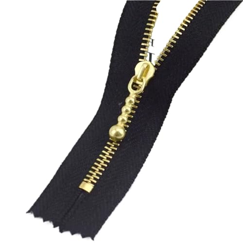 5 Pcs Meetee 3# 12-40cm Close-end Zip Metal Zipper Clothes Auto Lock Zippers Jeans Pocket Zips Repair Tailor DIY Accessory(Black,3-30cm) von ZMCGNO