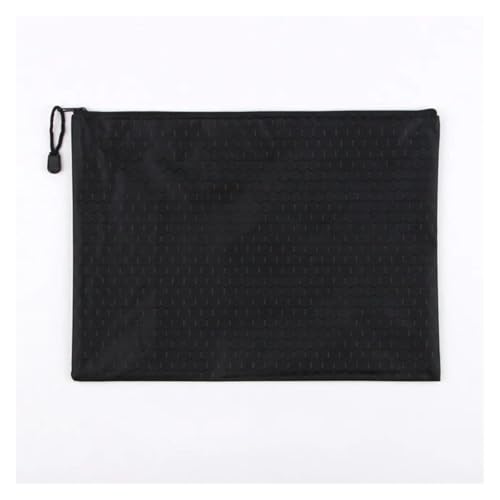 5 stücke A4 Zipper Datei Tasche Wasserdicht Oxford Tuch Datei Ordner Verdickt Schreibwaren Lagerung Tasche Daten Lagerung(Black) von ZMCGNO