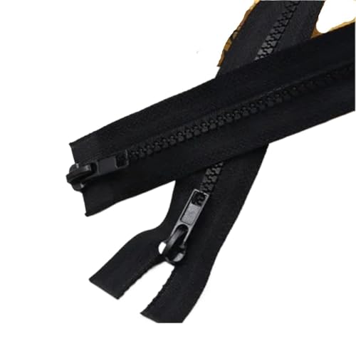 5ps Resin Zippers Double Slider Open Ended Zipper for Sleeping Bags Sofa Garments Craft Sewing(Black,150cm) von ZMCGNO