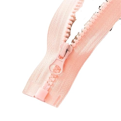 Resin Zipper Open-End Zip 40/50/60/70/80/90/100/120cm Applied for Garment Jacket Coat Sewing Process Sewing Accessories(Pink,90cm x 1pc) von ZMCGNO