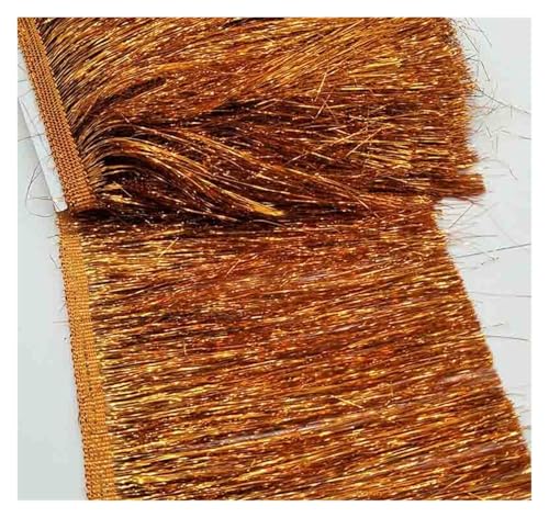 ZMCGNO 1 Yard 20 cm breite Spitzenfransenbesatz Quaste Fransenbesatz for lateinamerikanische Kleider Bühnenkleidung Zubehör Spitzenband Quaste(M7) von ZMCGNO