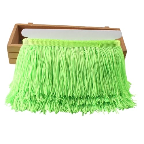 ZMCGNO 1 Yards/Set Fransen Spitze Quasten Trim 10cm /4 Zoll DIY Dekoration Kleid Bühne Leistung Spitze Band(Deep Green) von ZMCGNO