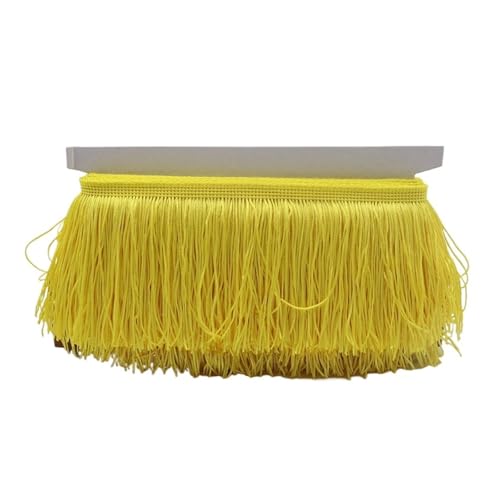 ZMCGNO 10/15/20/30cm Quaste Fransenbesatz Polyester Lange Fransen Nähen for Kleidung Kleid Vorhang Band Quasten for Handwerk Zubehör(As pictrue-05,15cm) von ZMCGNO
