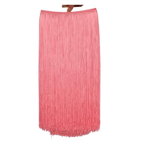 ZMCGNO 10 Meter 50CM Lange Spitze Fransenbesatz Quaste Fransenbesatz for DIY Latein Kleid Bühne Kleidung Zubehör Spitze Band(Pink,10Meters) von ZMCGNO