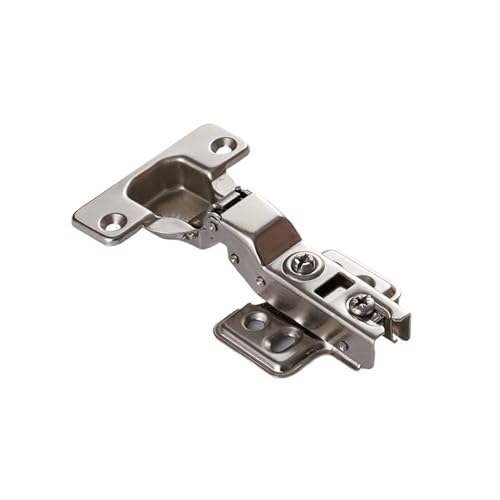 ZMCGNO 10 Stück Schrankscharniere mit Schrauben, Stahlscharniere for Möbel, vollflächig aufliegend, stumm, for Schränke, Türen, Schrankscharniere, Möbelbeschlag(10PCS Inset) von ZMCGNO
