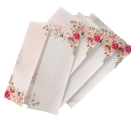 ZMCGNO 10 stücke Hochzeit Einladung Karten DIY Umschlag Transparent Lädt for Braut Party(Blue,Just Vellum Wrap) von ZMCGNO