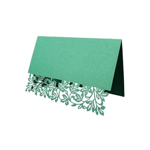 ZMCGNO 10PCS Aushöhlen Luxus Karten Weihnachten Geburtstag Party Tisch Dekoration Hochzeit Einladen Karten(DarkGreen) von ZMCGNO