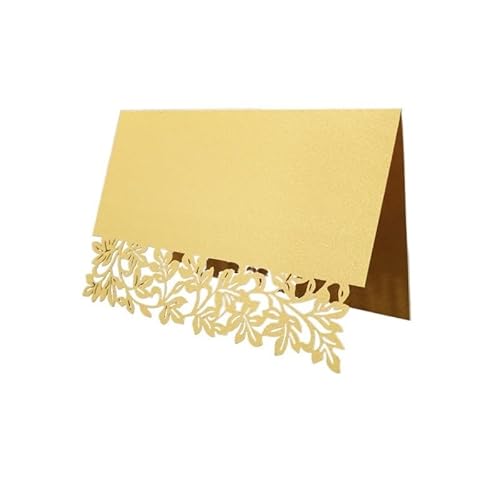 ZMCGNO 10PCS Aushöhlen Luxus Karten Weihnachten Geburtstag Party Tisch Dekoration Hochzeit Einladen Karten(Gold) von ZMCGNO