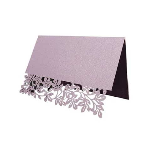 ZMCGNO 10PCS Aushöhlen Luxus Karten Weihnachten Geburtstag Party Tisch Dekoration Hochzeit Einladen Karten(Lightpurple) von ZMCGNO