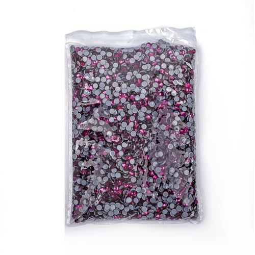 ZMCGNO 14400 Stück/Großpackung 41 Farben Hotfix-Strasssteine ​​SS6-SS20 Kristall Hot Fix Strass(Light red,SS20-14400pcs) von ZMCGNO