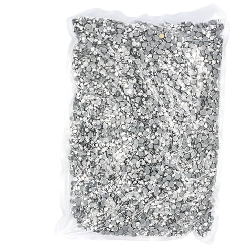 ZMCGNO 14400 Stück/Großpackung 41 Farben Hotfix-Strasssteine ​​SS6-SS20 Kristall Hot Fix Strass(Mine Silver,SS20-14400pcs) von ZMCGNO