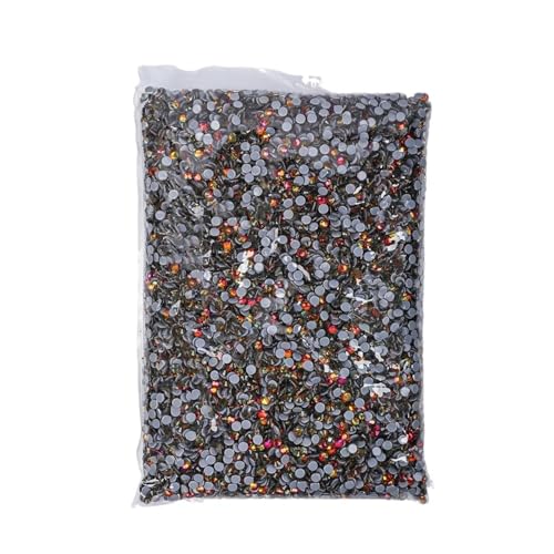 ZMCGNO 14400 Stück/Großpackung 41 Farben Hotfix-Strasssteine ​​SS6-SS20 Kristall Hot Fix Strass(Red Volcano,SS6-14400pcs) von ZMCGNO
