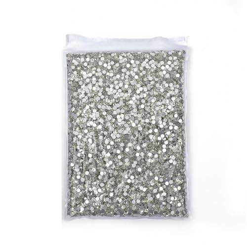 ZMCGNO 14400 Stück Flatback-Kristall-Non-Hotfix-Strasssteine ​​in Großpackung Glitzerkristall SS3-SS20 for Nagelhochzeiten(Clear Crystal,SS6-14400pcs) von ZMCGNO