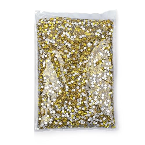 ZMCGNO 14400 Stück Flatback-Kristall-Non-Hotfix-Strasssteine ​​in Großpackung Glitzerkristall SS3-SS20 for Nagelhochzeiten(Color22,SS10-14400pcs) von ZMCGNO
