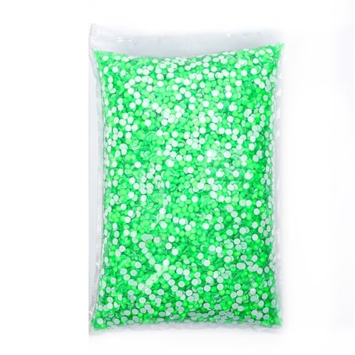 ZMCGNO 14400 Stück Flatback-Kristall-Non-Hotfix-Strasssteine ​​in Großpackung Glitzerkristall SS3-SS20 for Nagelhochzeiten(Green,SS3-14400pcs) von ZMCGNO