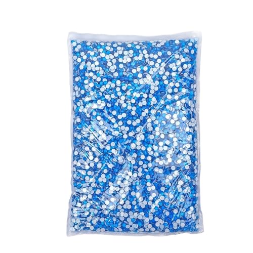 ZMCGNO 14400 Stück Flatback-Kristall-Non-Hotfix-Strasssteine ​​in Großpackung Glitzerkristall SS3-SS20 for Nagelhochzeiten(Neon Blue,SS4-14400pcs) von ZMCGNO