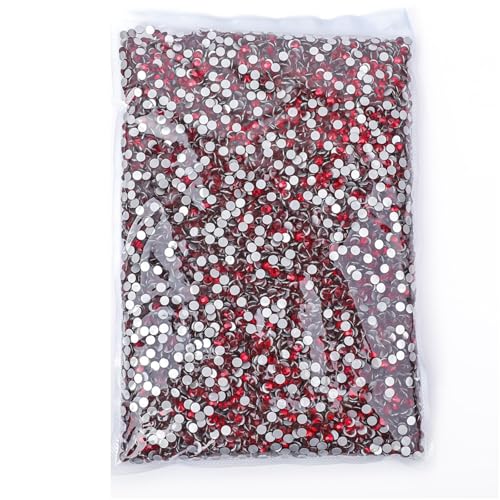 ZMCGNO 14400 Stück Flatback-Kristall-Non-Hotfix-Strasssteine ​​in Großpackung Glitzerkristall SS3-SS20 for Nagelhochzeiten(REAL Siam,SS4-14400pcs) von ZMCGNO