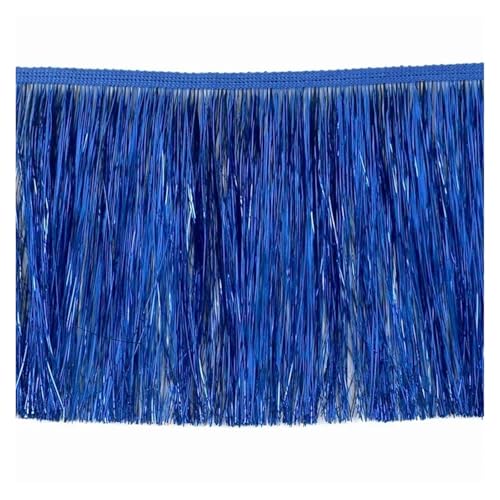 ZMCGNO 2/5/10 Meter 15cm Bunte Fransen Quasten Kleidung Kleid Spitze Trim Vorhang Dekoration Band DIY Bekleidungs ​​Zubehör(Royalblue,15cm-10Meters) von ZMCGNO